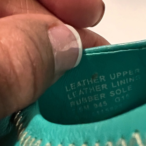 Tory Burch Turquoise Minnie Ballerina Flats 7.5 - Picture 17 of 17